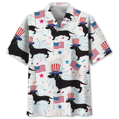 Dachshund Usa Proud Hawaiian Shirt