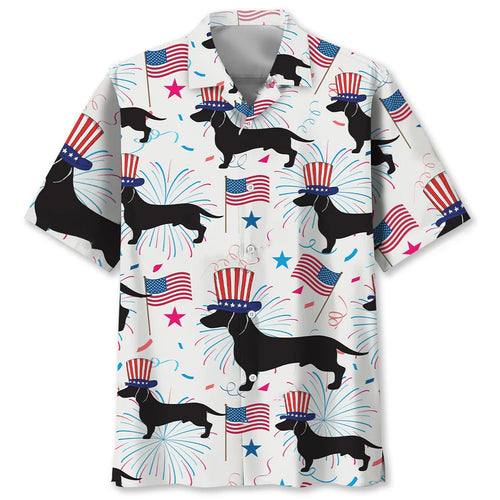 Dachshund Usa Proud Hawaiian Shirt