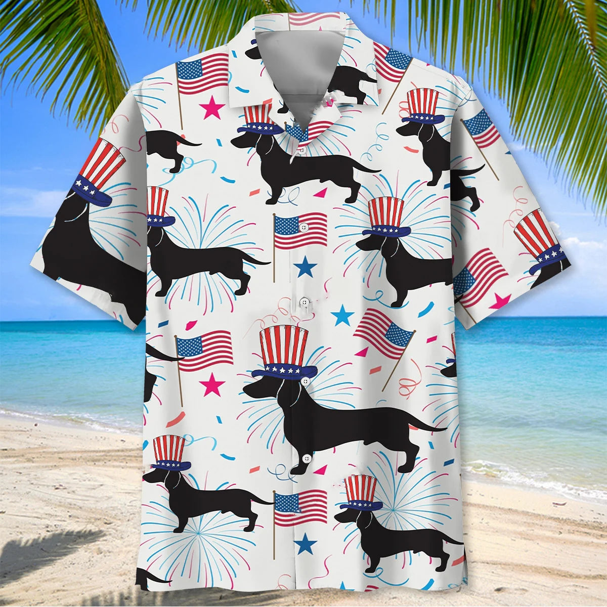 Dachshund Usa Proud Hawaiian Shirt