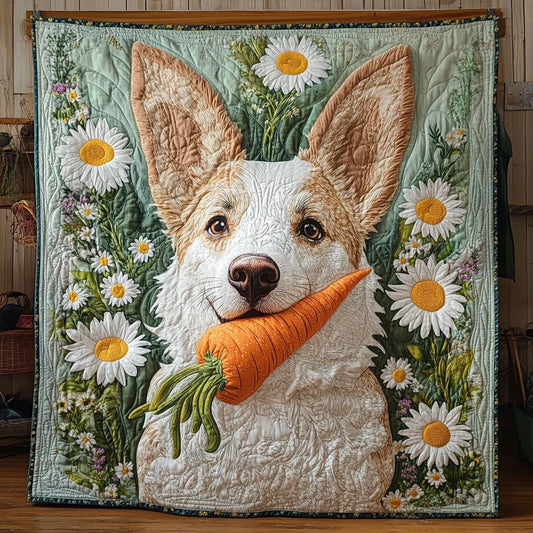 Daisy Delight Pup Quilt Blanket