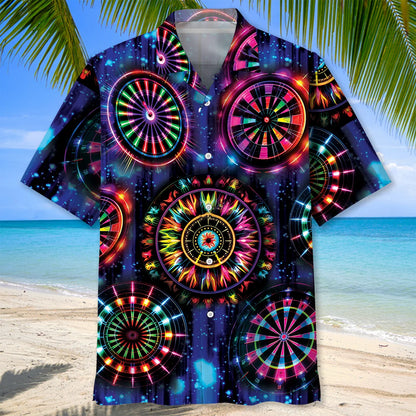 Dart Neon Light Happiness Hawaiian Shirt