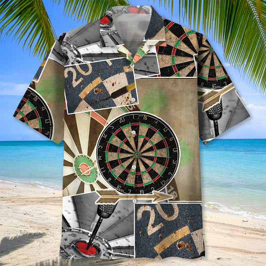 Dart Retro Art Happiness Hawaiian Shirt - S - hawaiian shirt