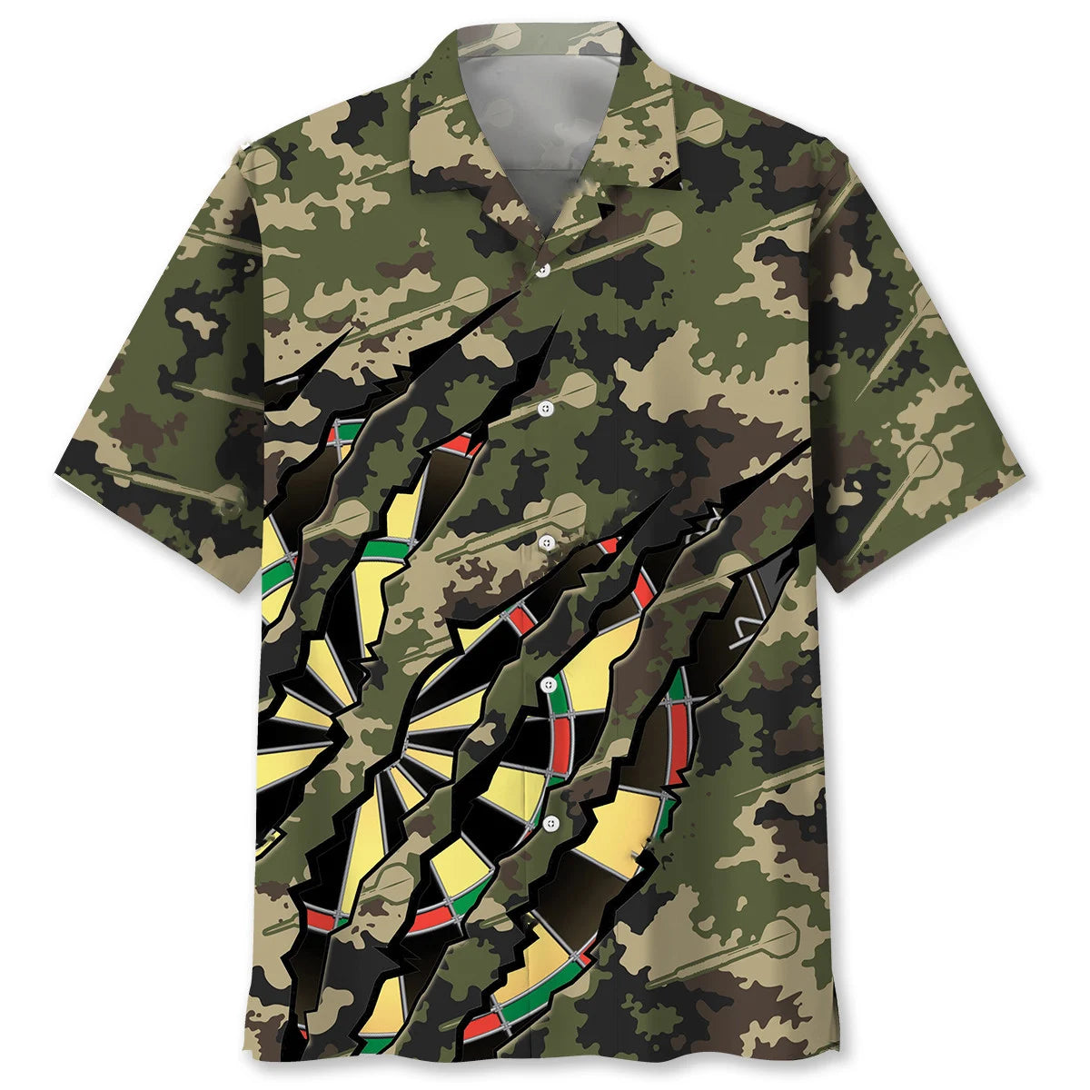 Darts Camo Hawaiian Shirt