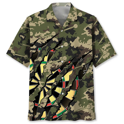 Darts Camo Hawaiian Shirt