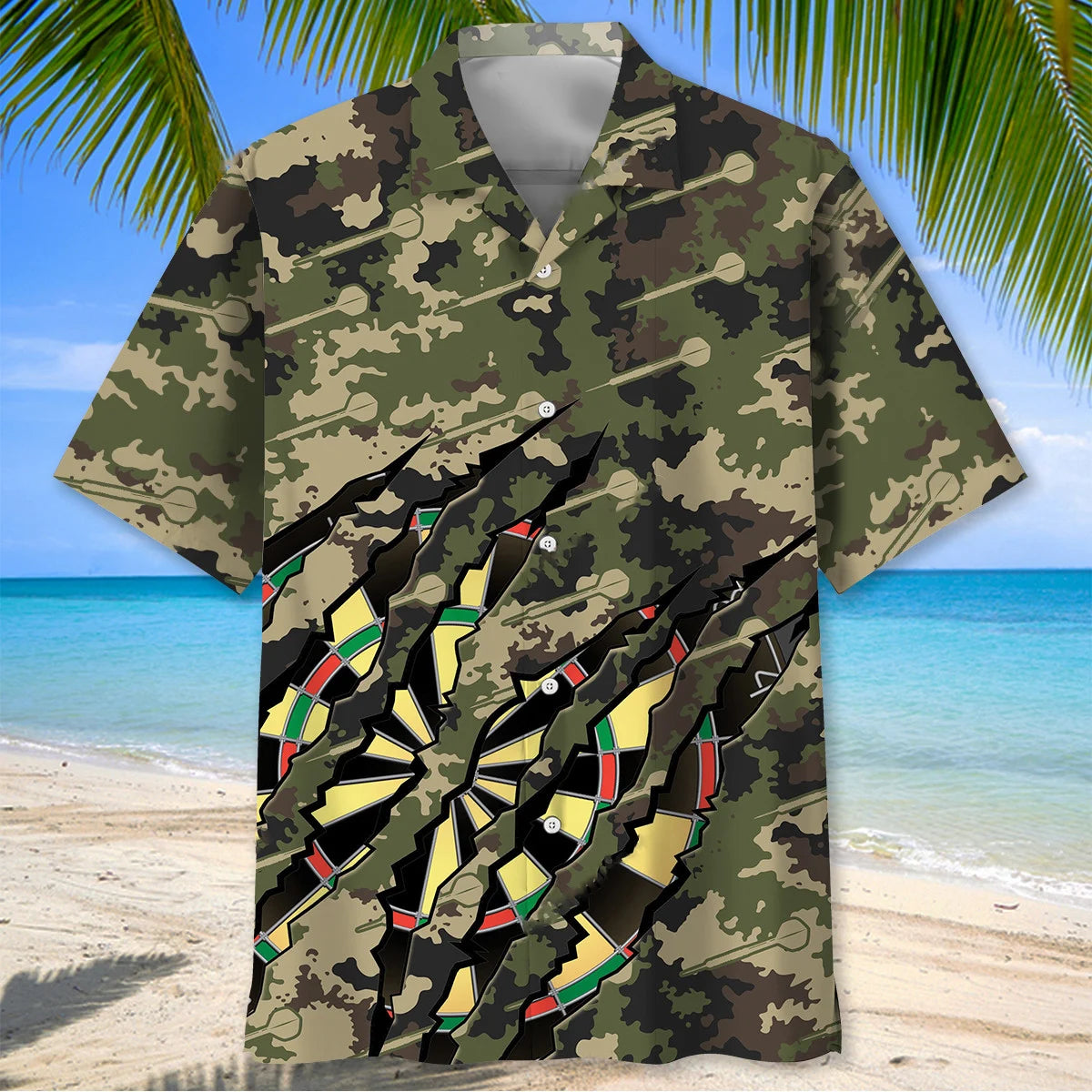 Darts Camo Hawaiian Shirt