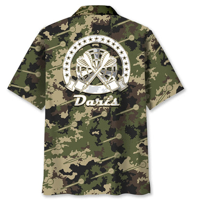 Darts Camo Hawaiian Shirt