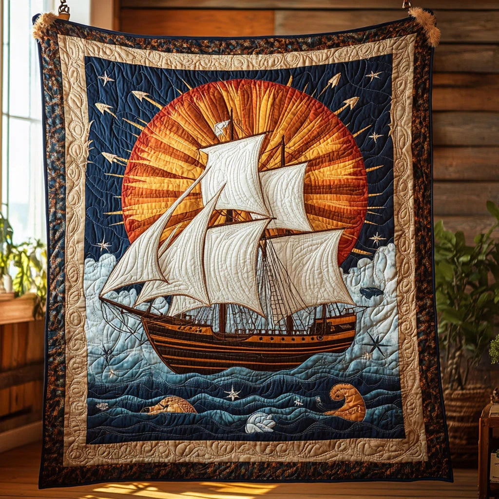 Dawn Voyager Quilt Blanket
