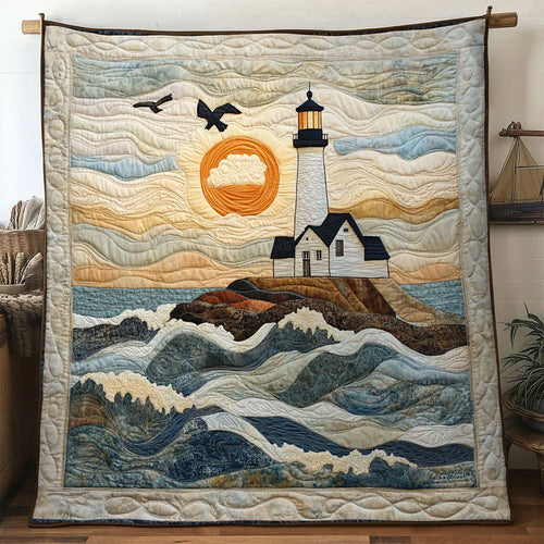 Dawnlight Lighthouse Quilt Blanket