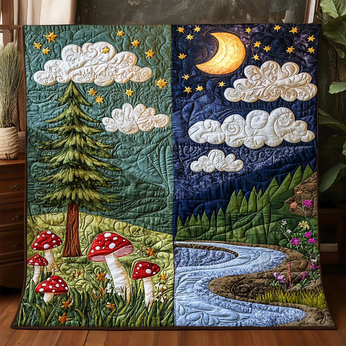Day And Night Quilt Blanket