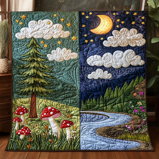Day And Night Quilt Blanket