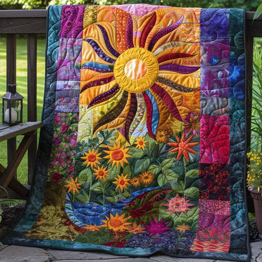 Daylight Haven Quilt Blanket - Quilted Blanket by OtterMia