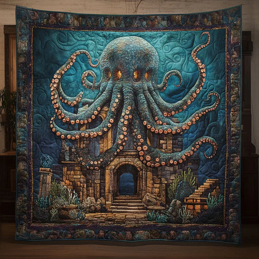 Deep Sea Creature Quilt Blanket