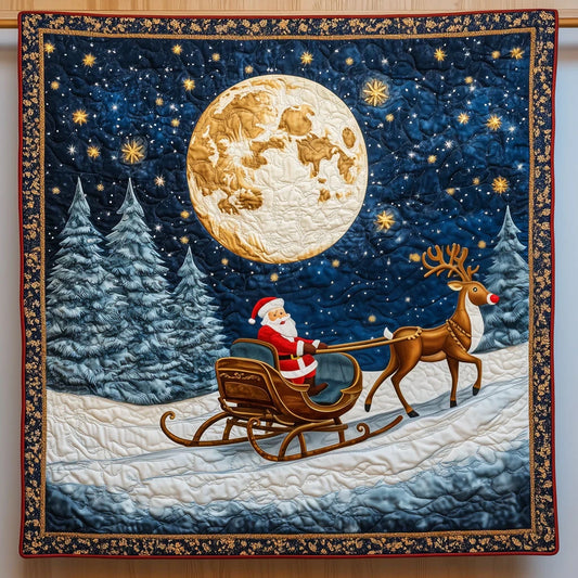 Deer Christmas Quilt Blanket