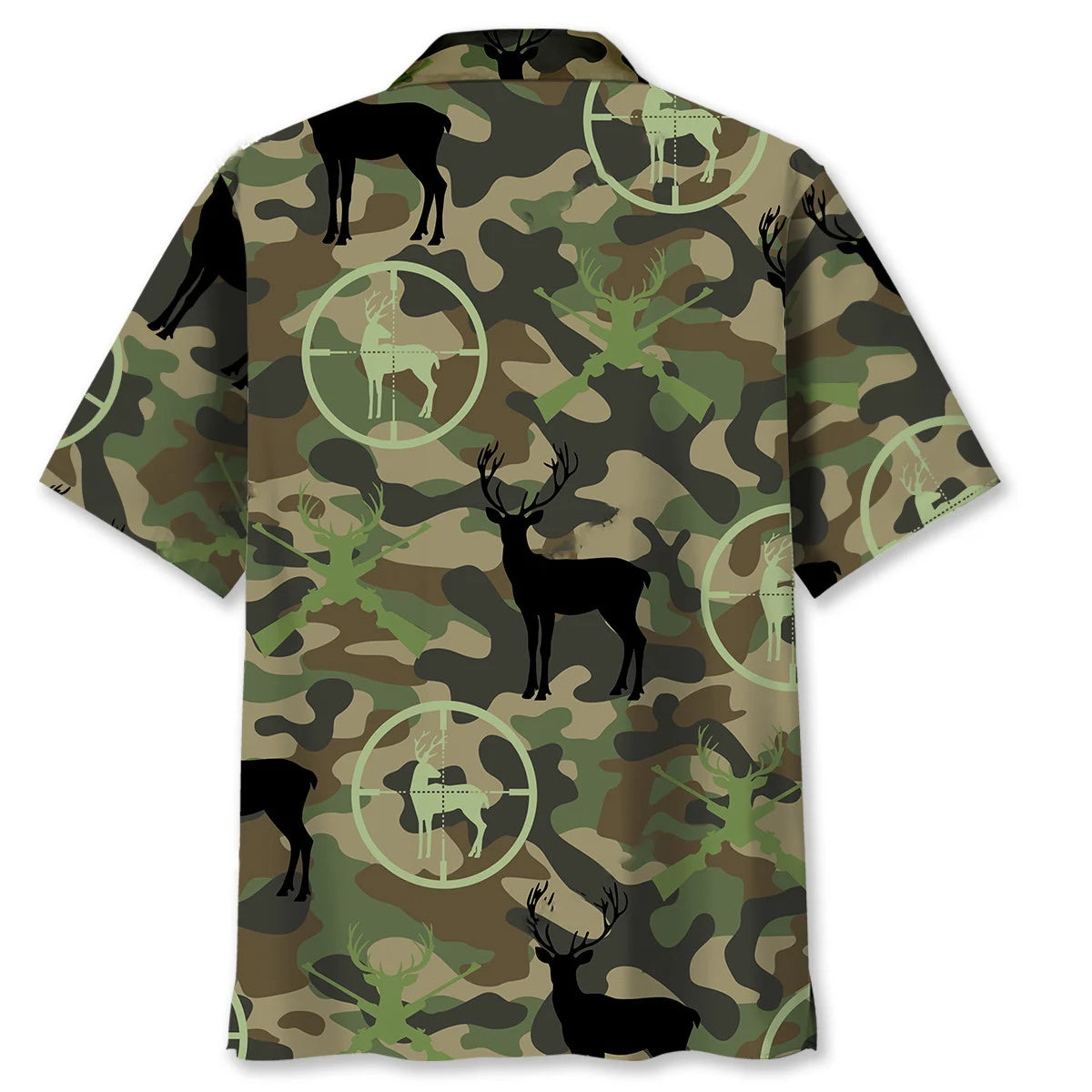 Deer Hunting Camo Hawaiian Shirt