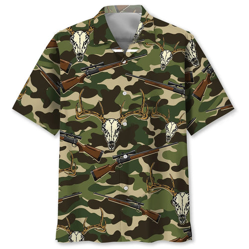 Deer Shooting Camouflage Hawaiian Shirt