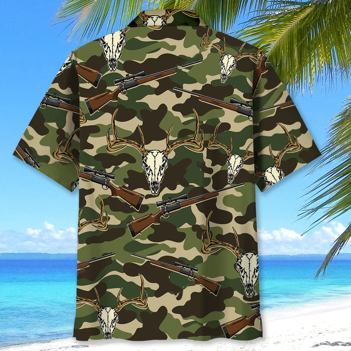 Deer Shooting Camouflage Hawaiian Shirt
