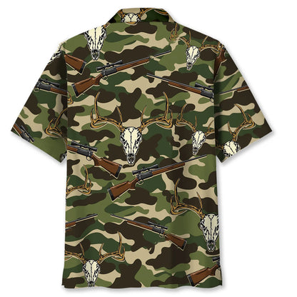 Deer Shooting Camouflage Hawaiian Shirt