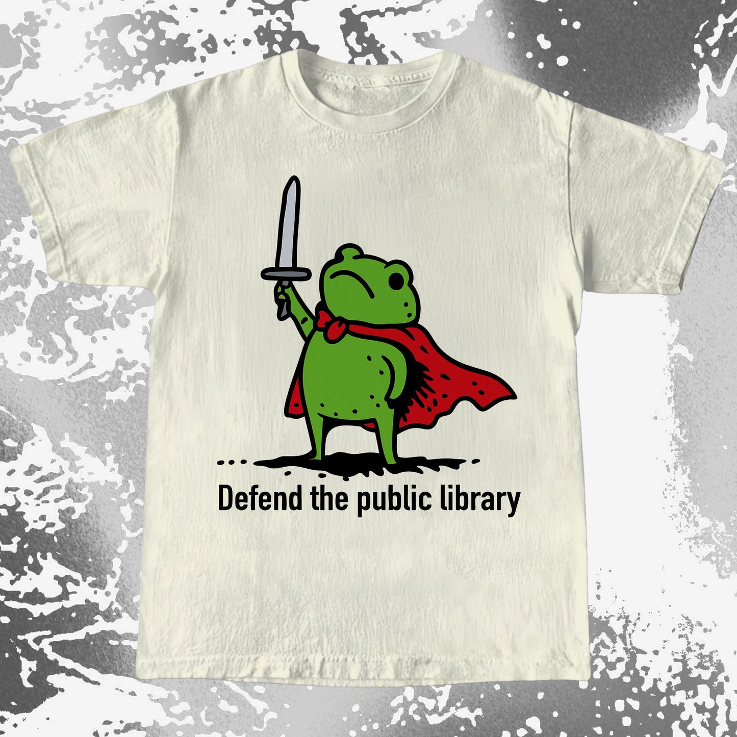 Defend the Public Library Frog Shirt (view 3)