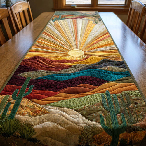 Desert Bloom Quilted Table Runner