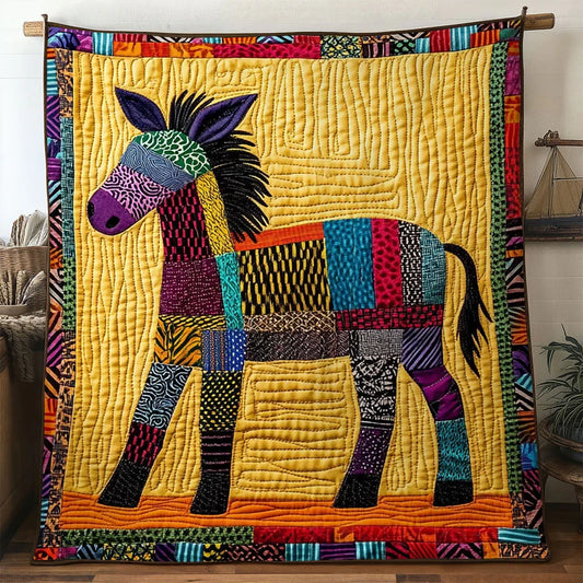 Desert Donkey Quilt Blanket