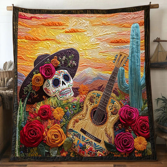 Desert Soul Guitar Quilt Blanket