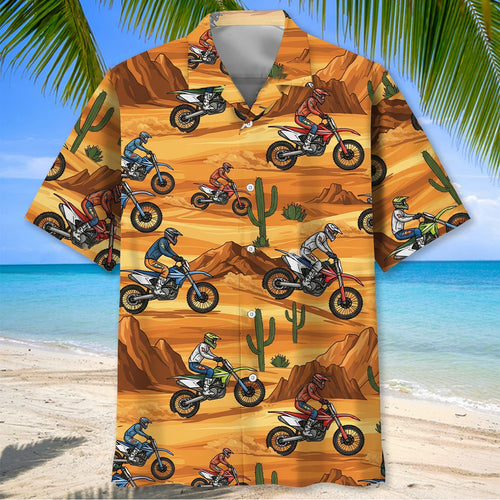Desert Dirt Bike Racing Hawaiian Shirt