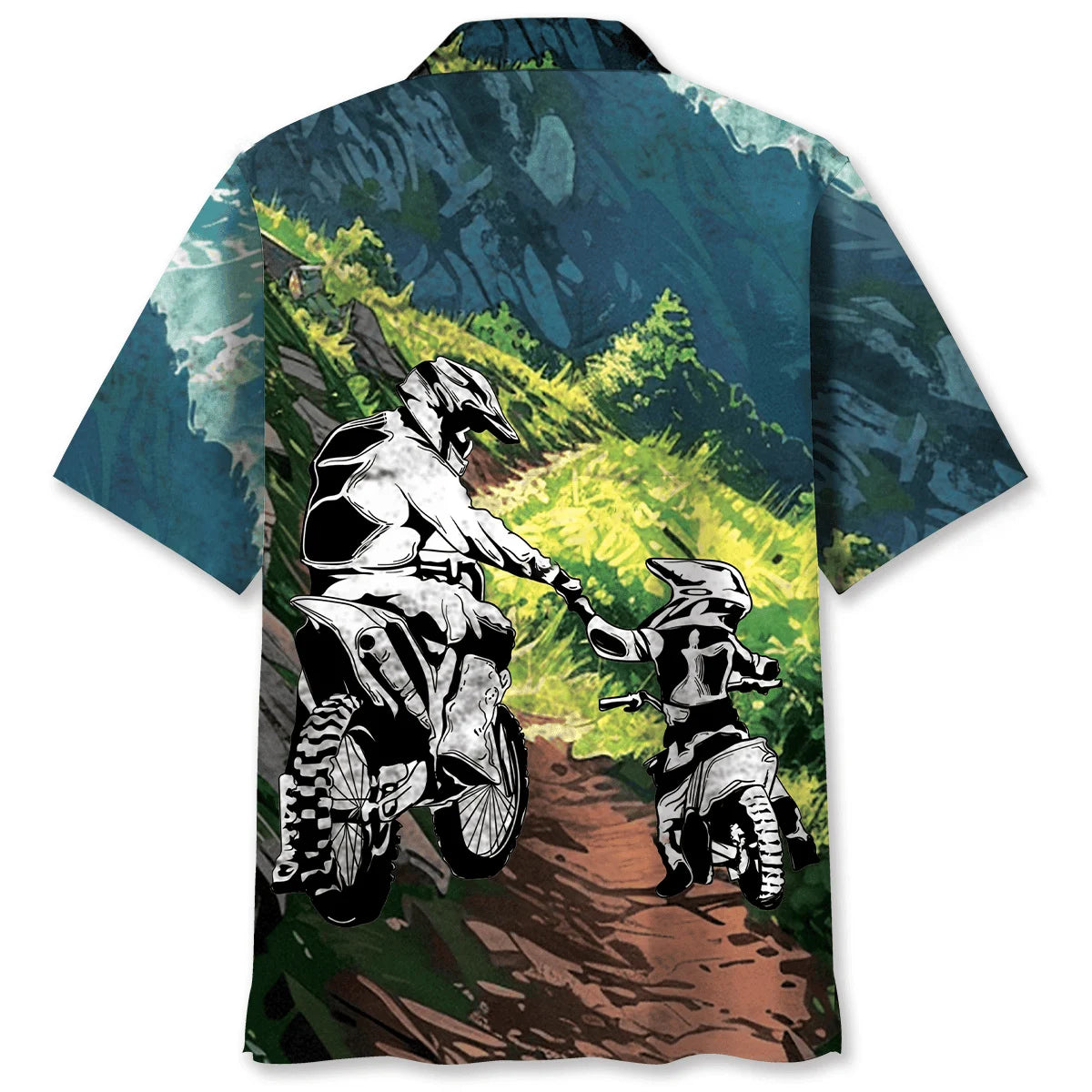 Dirt Bike Dad Son Hawaiian Shirt
