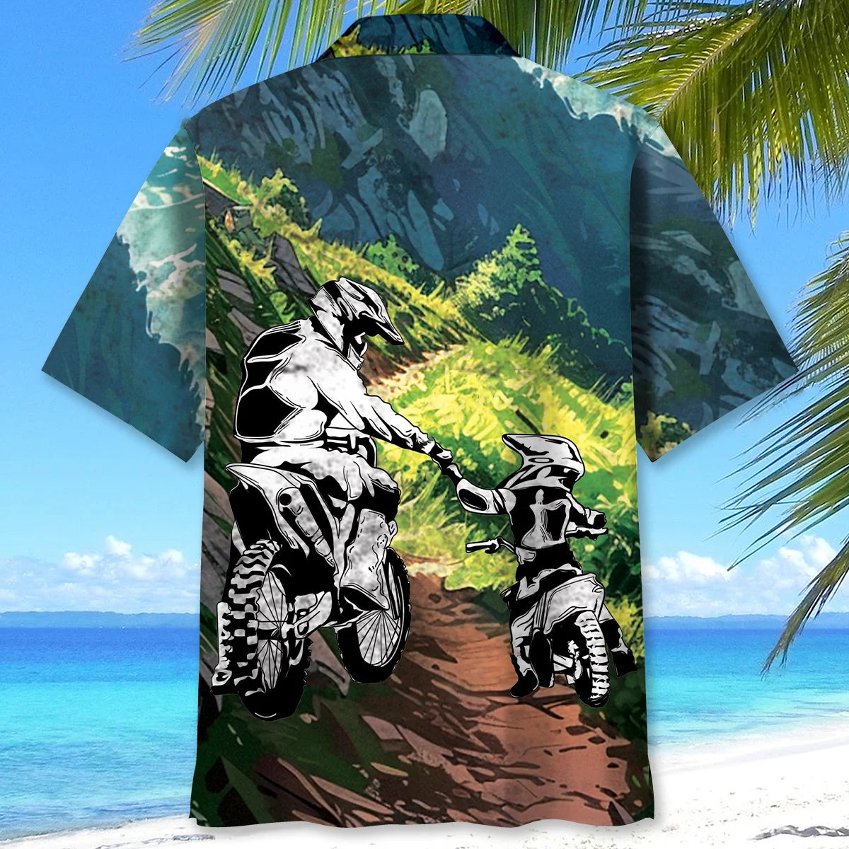 Dirt Bike Dad Son Hawaiian Shirt