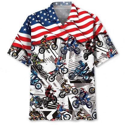 Dirt Bike Racing Hawaiian Shirt