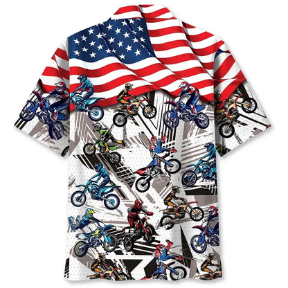 Dirt Bike Racing Hawaiian Shirt
