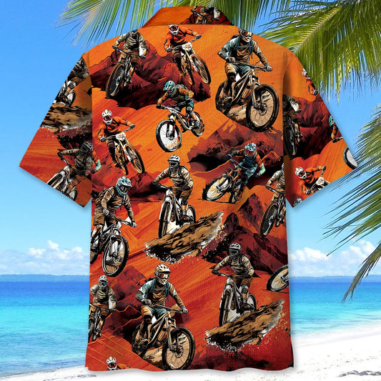Dirt Mountain Bike Racing Hawaiian Shirt - S - hawaiian shirt