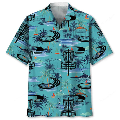 Disc Golf Beach Hawaiian Shirt