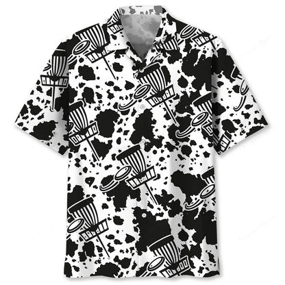 Disc Golf Black Hawaiian Shirt