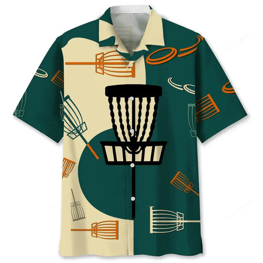 Disc Golf Color Map Hawaiian Shirt - S - hawaiian shirt