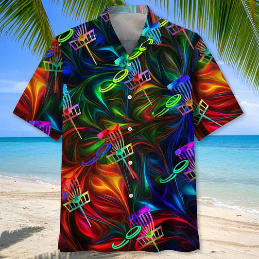 Disc Golf Colorful Hawaiian Shirt - S - hawaiian shirt