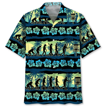 Disc Golf Evolution Hawaiian Shirt