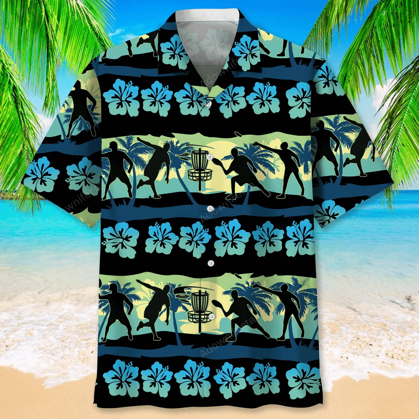 Disc Golf Nature Beach Hawaiian Shirt