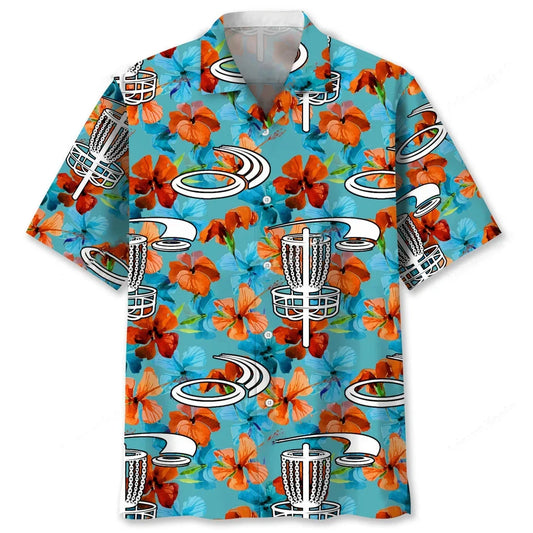 Disc Golf Nature Tropical Hawaiian Shirt - S - hawaiian shirt