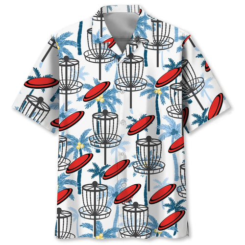 Disc Golf Palm Tree Hawaiian Shirt