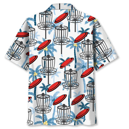 Disc Golf Palm Tree Hawaiian Shirt