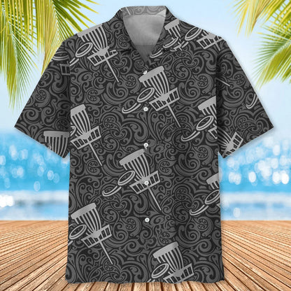 Disc Golf Pattern Hawaiian Shirt