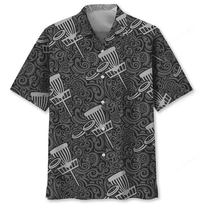 Disc Golf Pattern Hawaiian Shirt