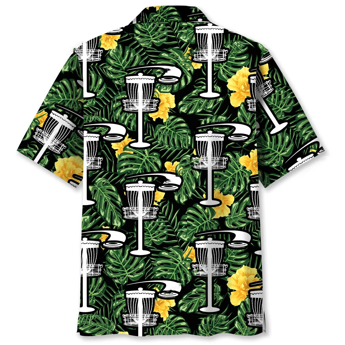 Disc Golf Tropical Green Hawaiian Shirt