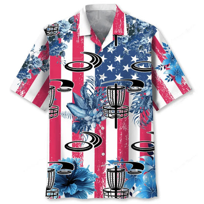 Disc Golf Usa Nature Hawaiian Shirt
