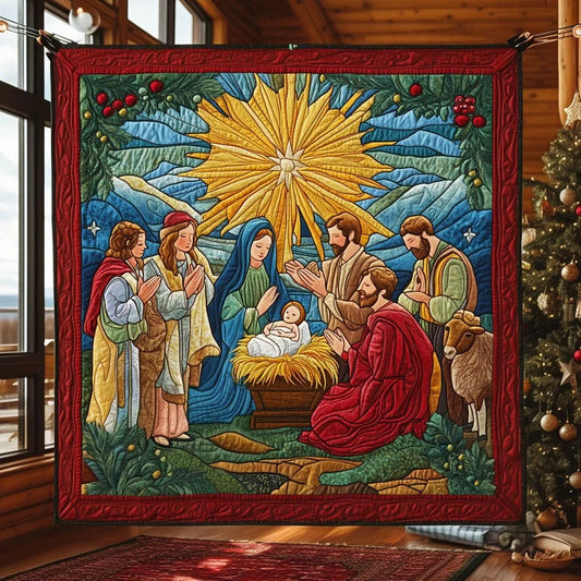 Divine Birth Quilt Blanket