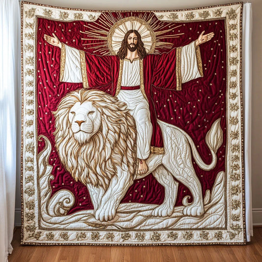 Divine Embrace Of Jesus Quilt Blanket