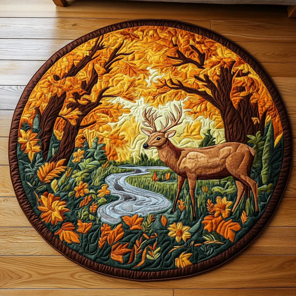 Doe Haven Quilted Round Mat