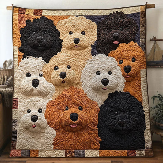 Dog Cuddle Squad Quilt Blanket
