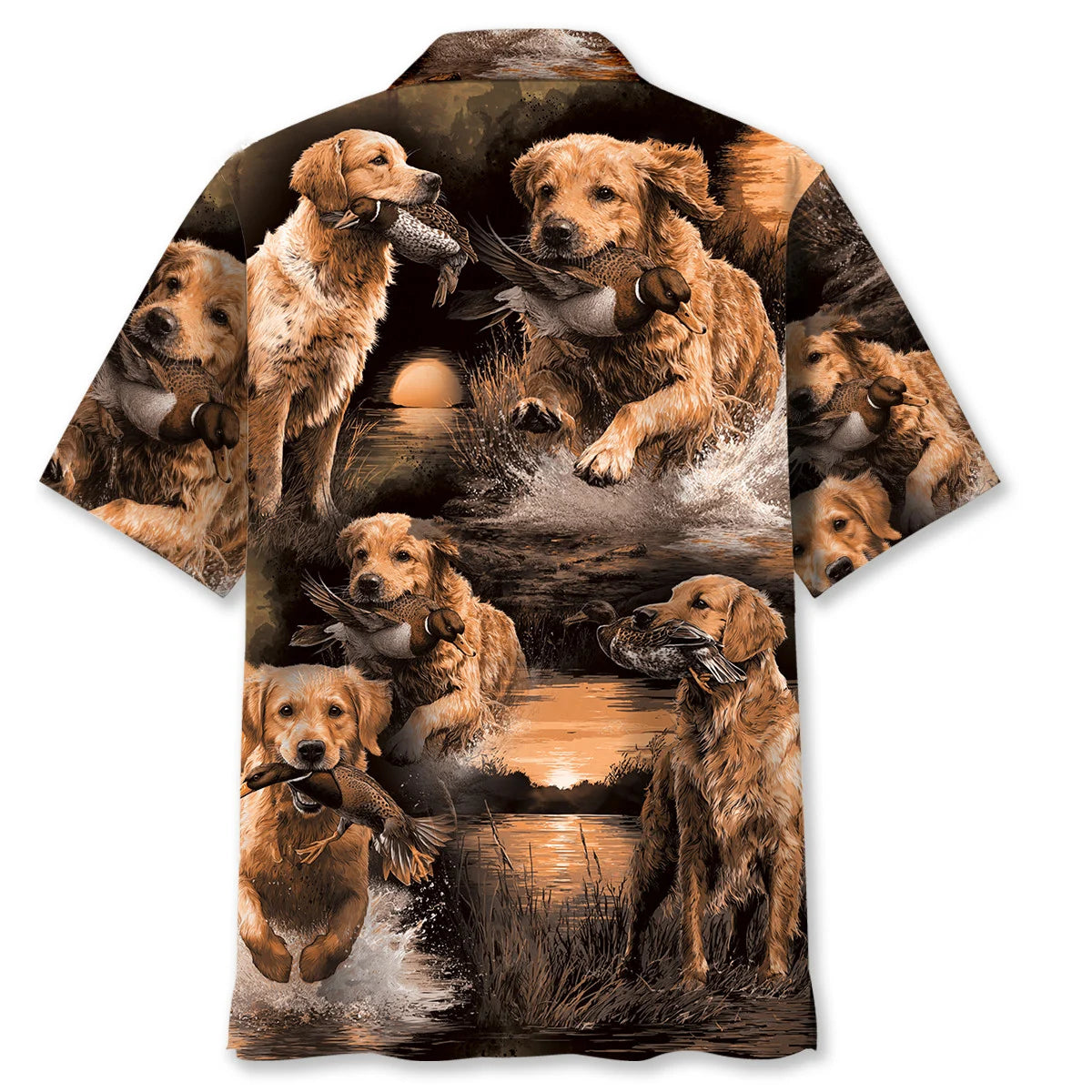Dog Hunting Duck Hawaiian Shirt