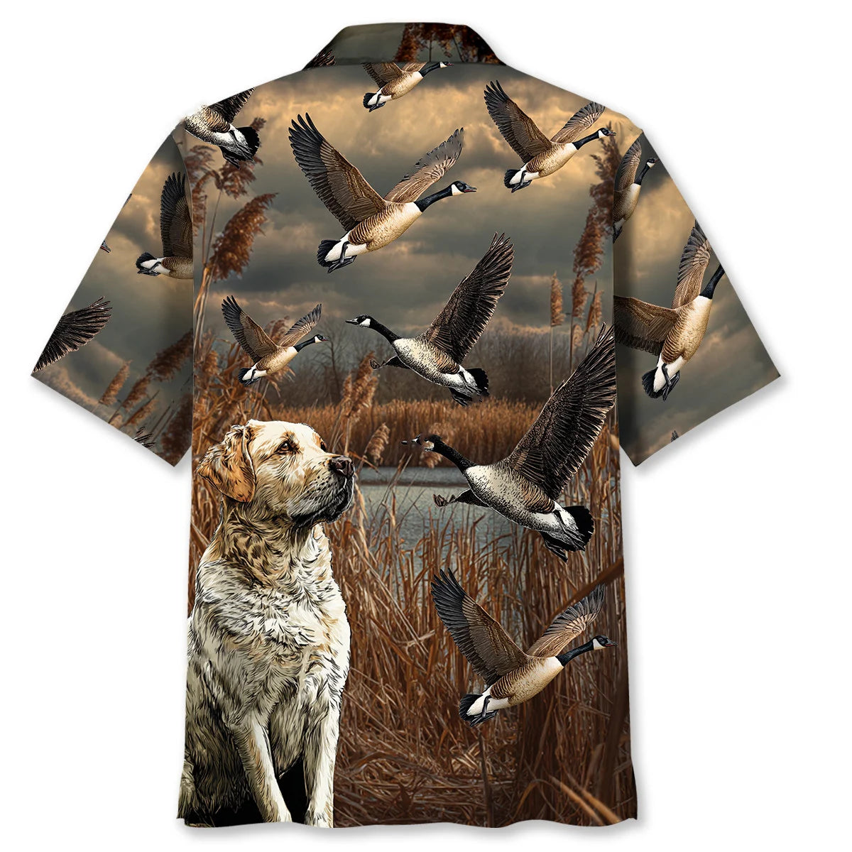 Dog Hunting Goose Hawaiian Shirt
